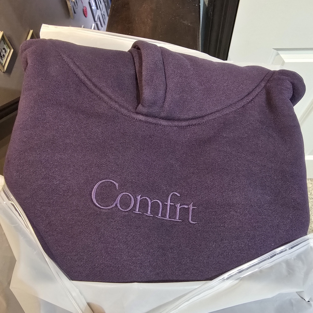 🥰2-Pc SeT ❤️NIP❤️ Comfrt SIGNATURE HOODIE & SWEATPANTS BLACKBERRY S/M - Picture 5 of 16